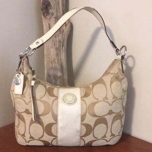 ⭐️ COACH tan/cream bag